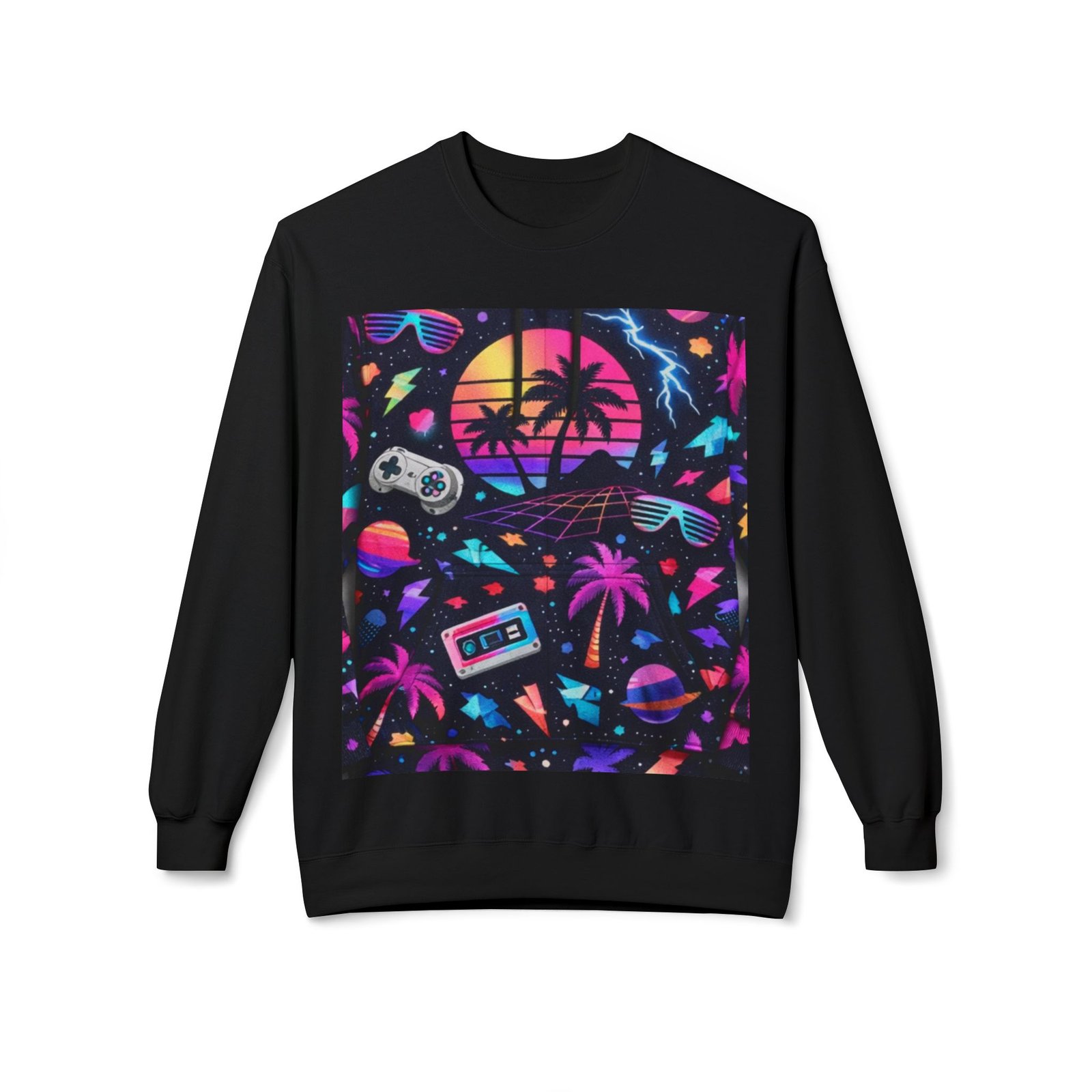 Retro Vaporwave Crewneck Sweatshirt - Image 5