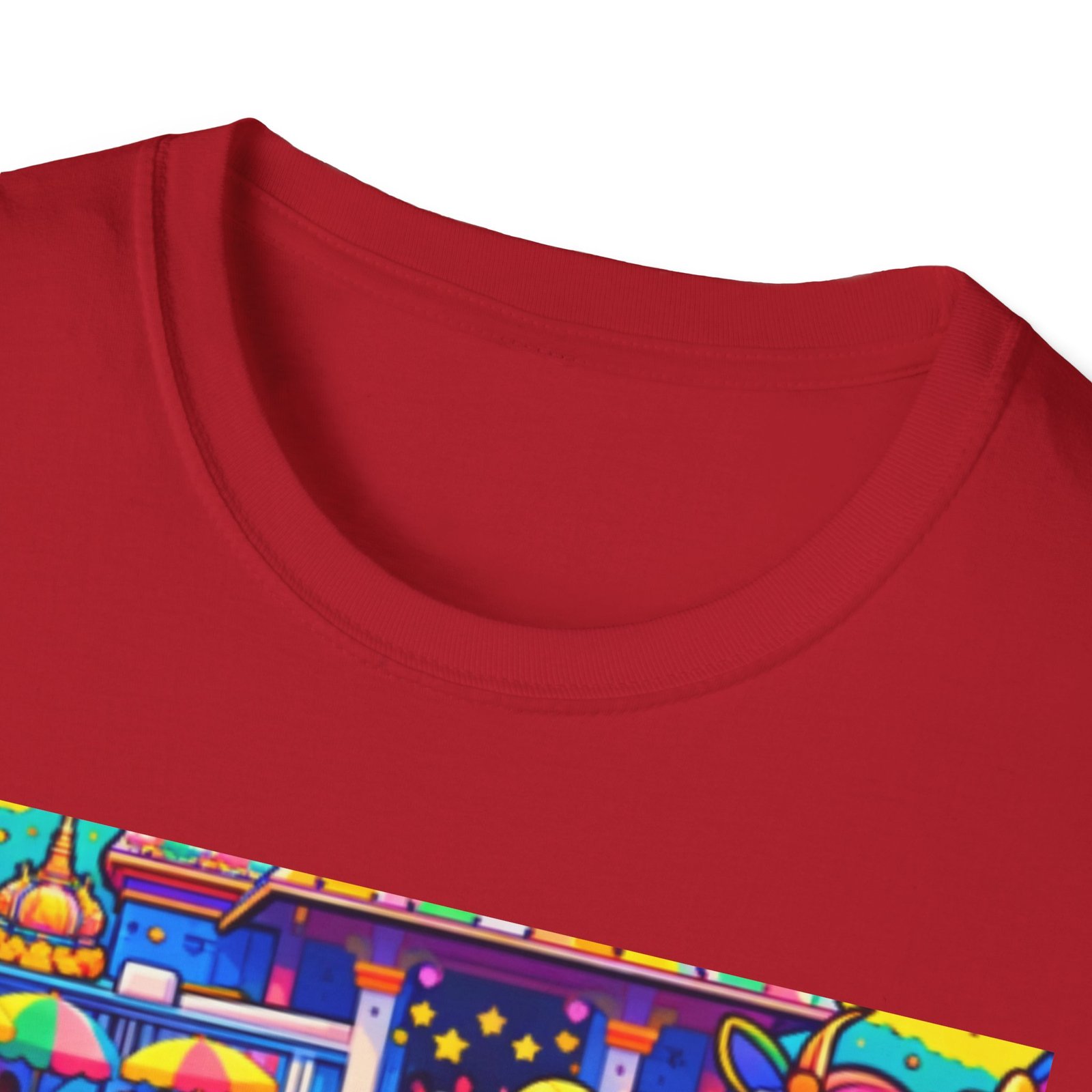 Colorful Cartoon Selfie T‑Shirt — Cute Kid & Unicorn Pop Art Tee - Image 15