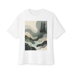 Nature Wave Tee — Forest & River Graphic T-Shirt