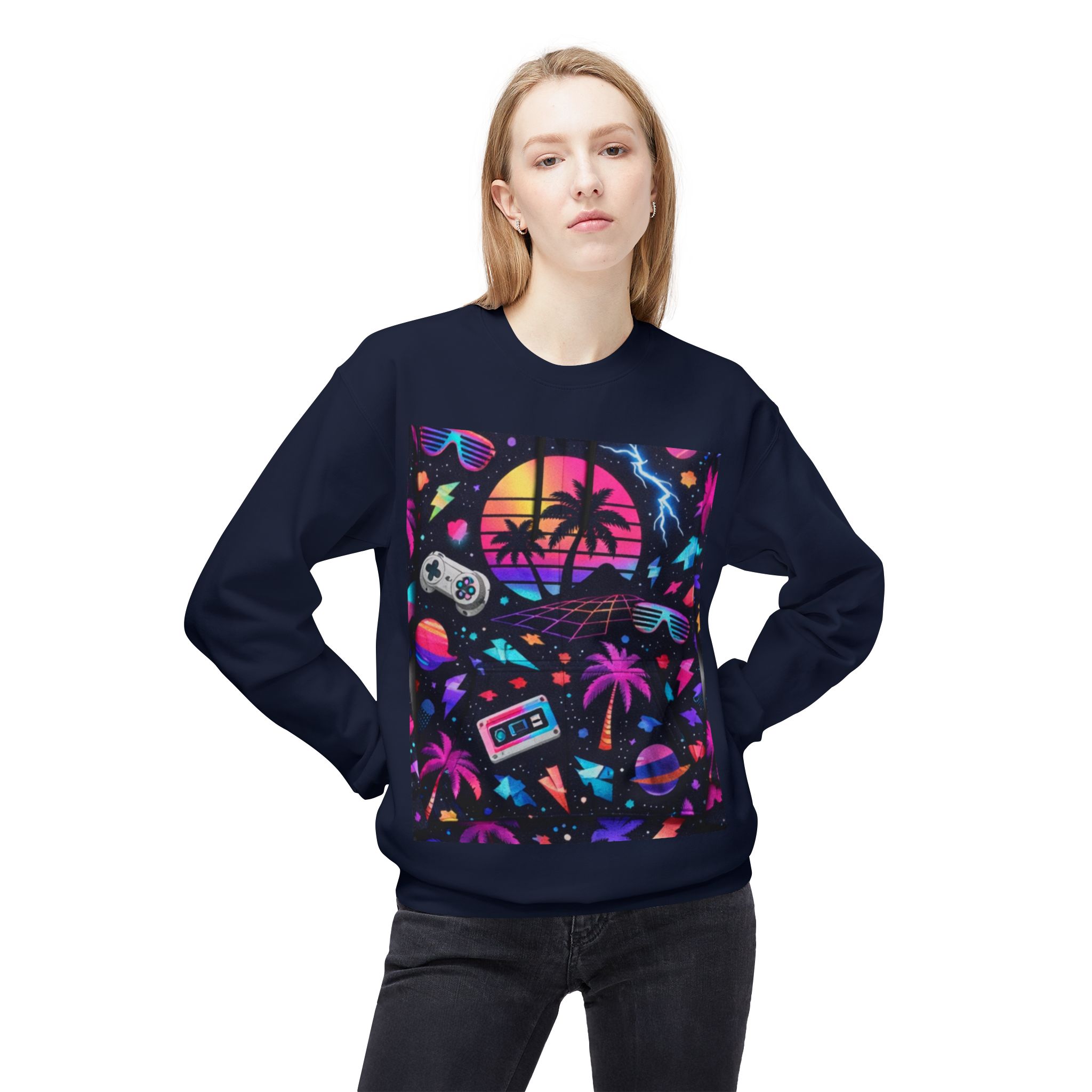 Retro Vaporwave Crewneck Sweatshirt - Image 19