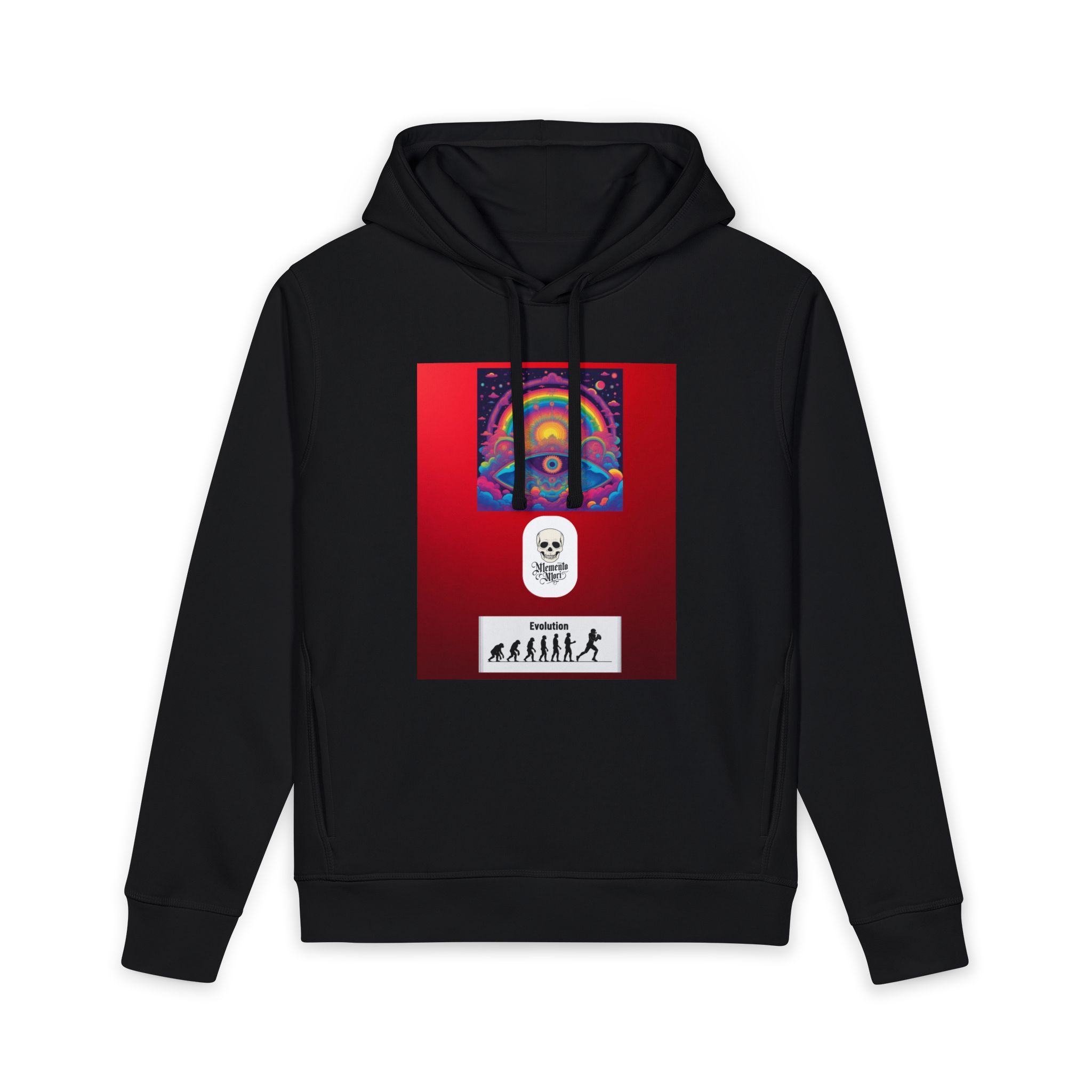 Psychedelic Evolution Hoodie — Rainbow Skull Graphic Sweatshirt - Image 7