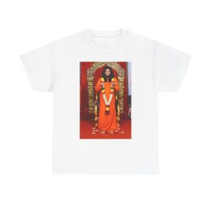 Spiritual Guru Portrait T-Shirt — Orange Robe Devotional Tee