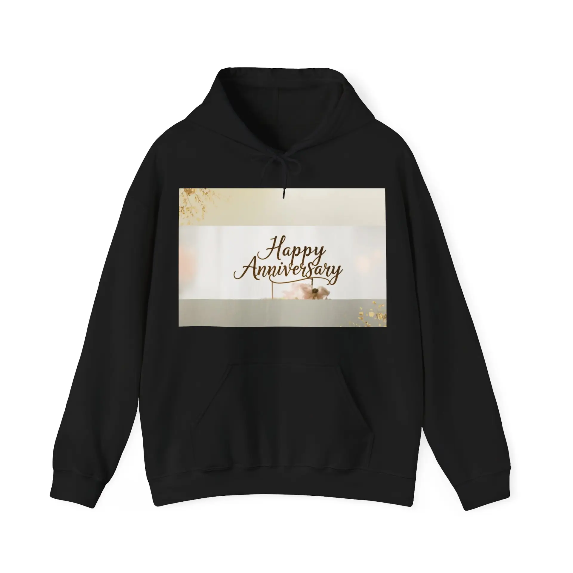 Copy of Anniversary Hoodie — "Happy Anniversary" Floral Pullover Gift - Image 5