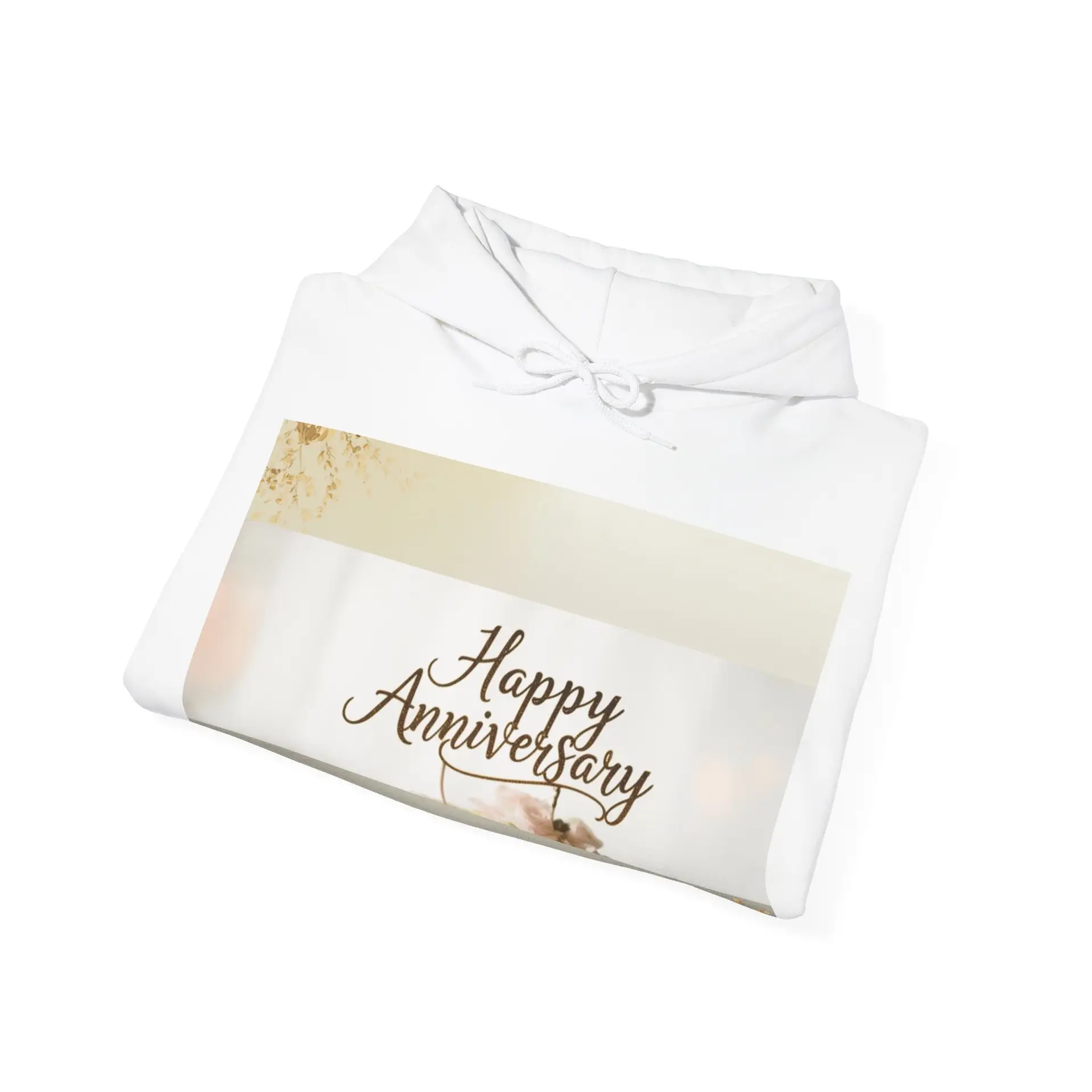 Copy of Anniversary Hoodie — "Happy Anniversary" Floral Pullover Gift - Image 4